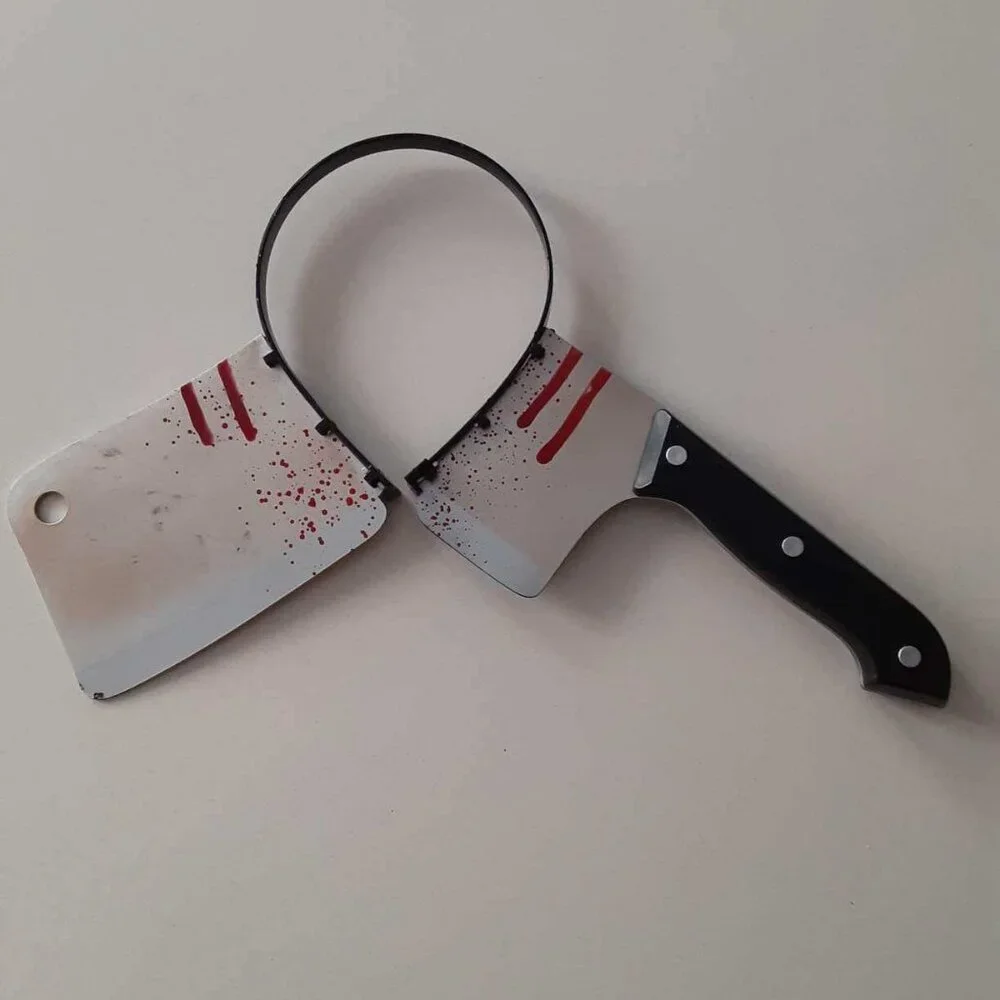 Scary Halloween Masks and butcher knife headband